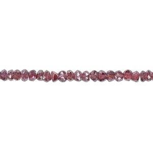 Rhodolite garnet 1pkg1, luster hand-cut faceted rondelle bead 13 inch 3x2mm-4x3mm