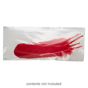Bag, Tite-Lip™, plastic, clear, 14x5-inch side zip. Sold per pkg of 100.