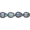 Freshwater pearl 1pkg1, freeform, 15.5-16 inch blue peacock 10x8mm-17x9mm cultured image number 0