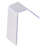 Earring card, PVC plastic, clear, 1 x 1/2 inch rectangle with adhesive front and no holes. Sold per pkg of 100. image number 1