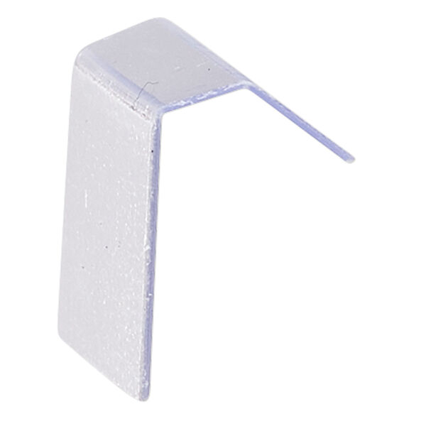 Earring card, PVC plastic, clear, 1 x 1/2 inch rectangle with adhesive front and no holes. Sold per pkg of 100. image number 1
