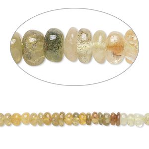 Grossularite garnet / hessonite garnet 1pkg1, hand-cut rondelle bead natural 14 inch 3x2mm-4x3mm