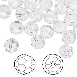 Bead 144pk crystal, Crystal Passions® 8mm round 5000