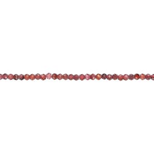 Garnet 1pkg1, hand-cut faceted rondelle bead natural 13 inch 2mm