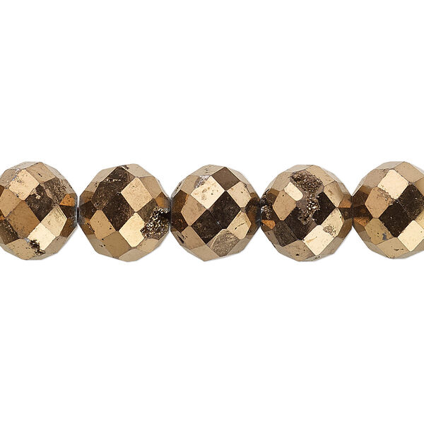 Druzy agate 1pkg1, electroplated faceted round bead B grade, 8 inch 10mm image number 0