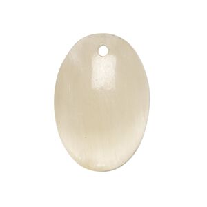 Golden selenite 1pkg1, hand-cut top-drilled flat back puffed oval focal 28x20mm-30x22mm