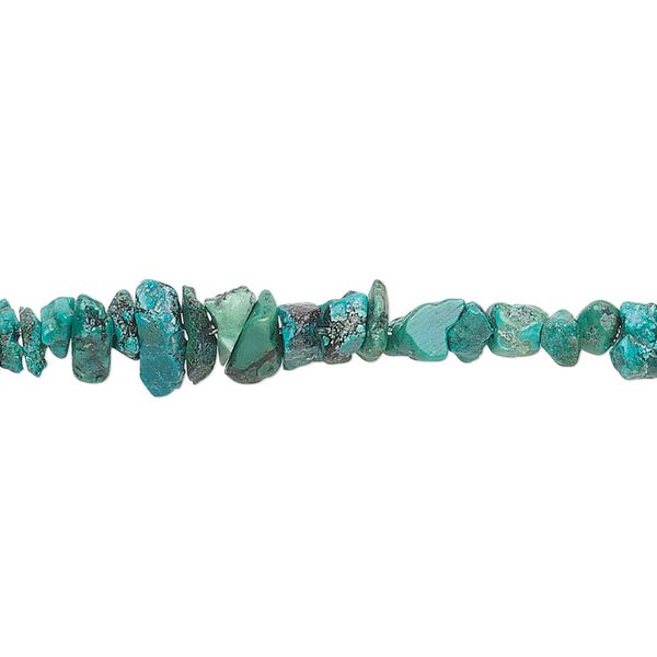 Turquoise 1pkg1, chip bead 36 inch medium image number 0