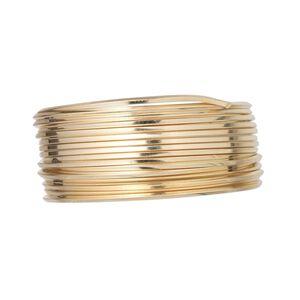 Wire, 12Kt gold-filled, full-hard, square, 20 gauge. Sold per pkg of 5 feet.