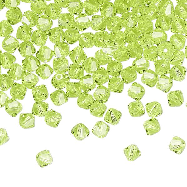Bead 1440pk citrus green, Swarovski® 4mm XILION bicone 5328 image number 0