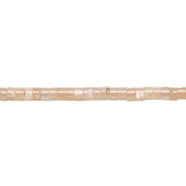 Sunstone 1pkg1, heishi bead natural 8 inch 3x1.5mm-3x2.5mm image number 0