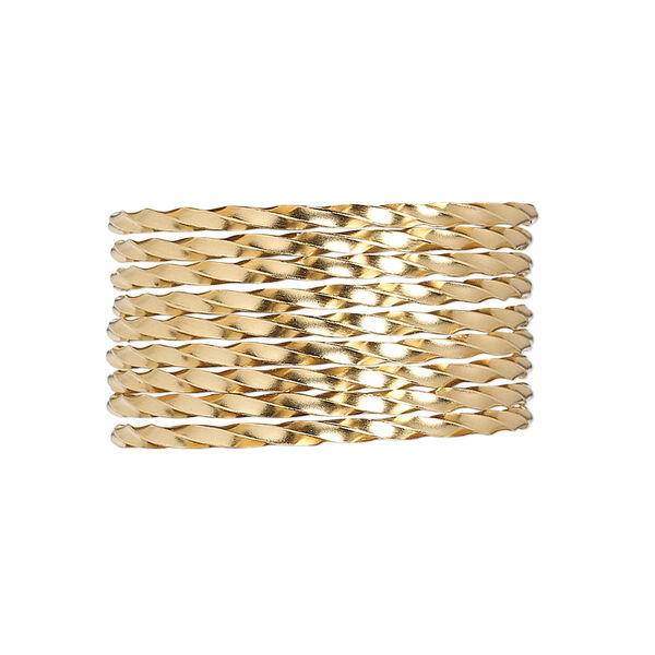 Wire, 12Kt gold-filled, dead-soft, twisted square, 16 gauge. Sold per pkg of 5 feet. image number 0