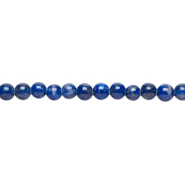 Lapis lazuli 1pkg1, round bead natural 15.5-16 inch 4mm image number 0