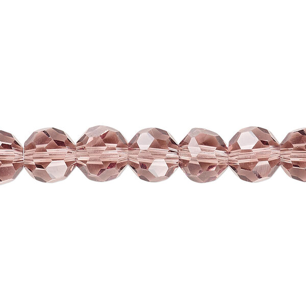 Bead 1pk 32 facets transparent medium purple, Celestial Crystal® 8mm round 15.5-16 inch image number 0
