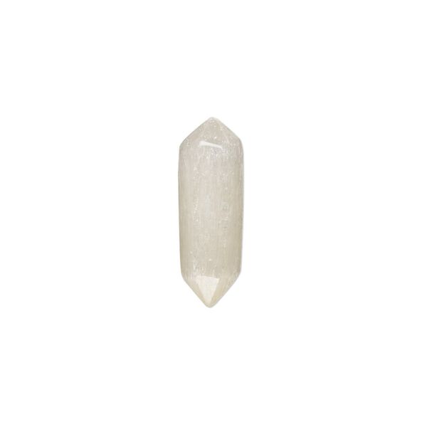 Golden selenite 1pkg1, hand-cut undrilled double terminated point component 19x6mm-21x6mm image number 0