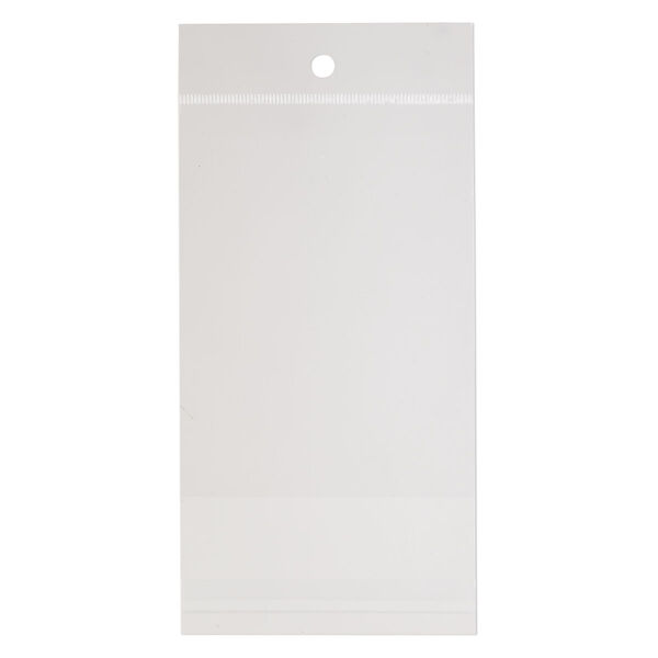 Bag, Clean-Vu®, plastic, clear, 4x3 inches with hole. Sold per pkg of 1,000. image number 1