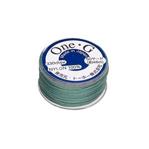Thread, One-G™, nylon, pkg/50 yards, mint green, size 0.
