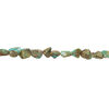 Turquoise 1pkg1, tumbled nugget bead, 15 inch small to large / green-brown image number 1