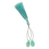 Amazonite 1pkg2, hand-cut top-drilled puffed teardrop bead natural B grade, 20x10mm image number 1