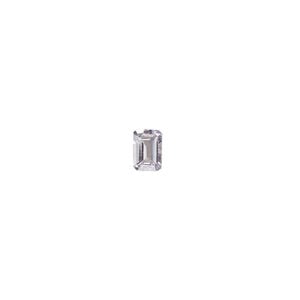 Amethyst 1pkg1, hand-cut emerald-cut gem natural, 6x4mm light