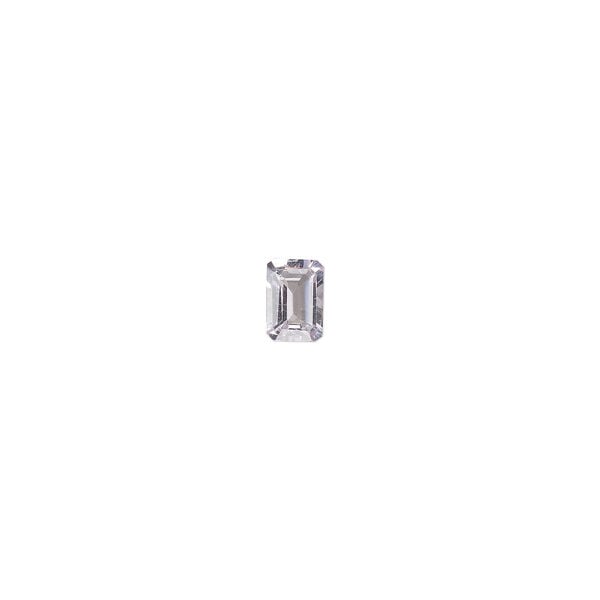 Amethyst 1pkg1, hand-cut emerald-cut gem natural, 6x4mm light image number 0