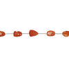 Carnelian 1pkg5, hand-cut faceted nugget bead, medium to large image number 1