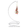 Ornament stand, chrome-finished steel, 7-1/2 x 4 x 3-1/2 inches with hook. Sold per pkg of 6. image number 1