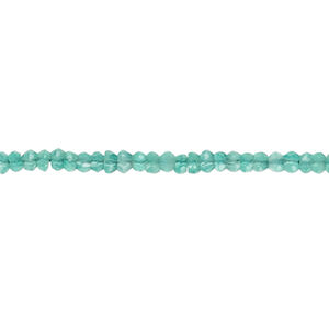 Green onyx 1pkg1, hand-cut faceted rondelle bead 14 inch 2x1mm-3x3mm