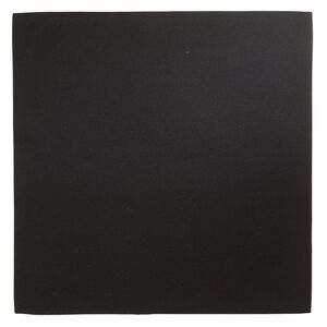 Sheet, faux suede, black, 8-1/2 inch square, 0.6-0.7mm thick. Sold individually.