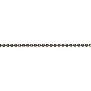 Chain, blackened gold-finished brass, 1.5mm faceted ball, 40 inches. Sold individually.