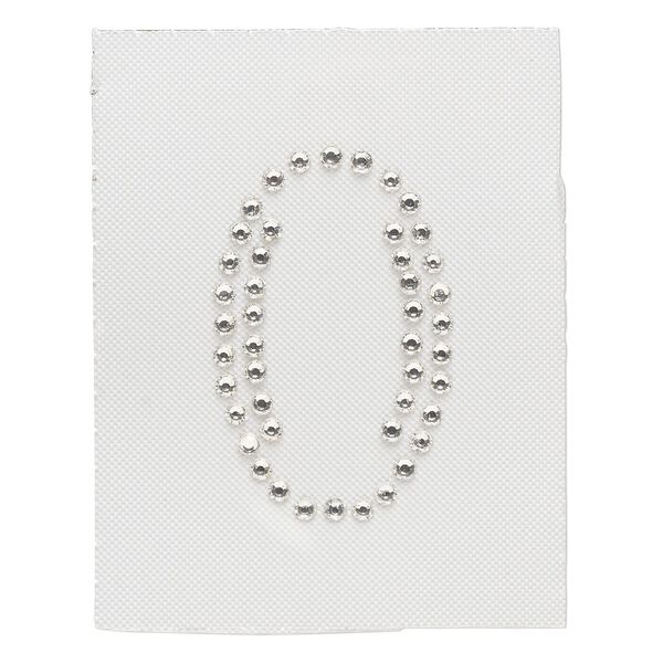 Iron-on transfer 1pk crystal clear, Preciosa Czech crystal 33.5x21mm "0" image number 0