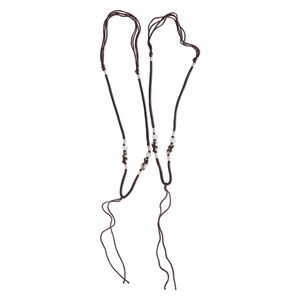 Imitation silk / jadeite 1pkg2, macramé necklace cord adjustable 20 inch / 5.5 inch dangle 2-3.5mm