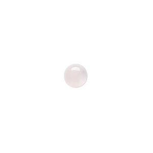 Rose quartz 1pkg16, calibrated round cab natural 7mm