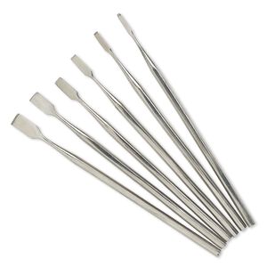 Chisel, stainless steel, 5 inches with 2.25-8mm head. Sold per 6-piece set.