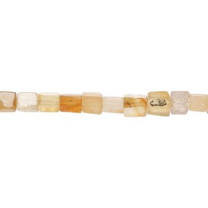 Red agate 1pkg1, cube bead, 15 inch 4-5mm pale