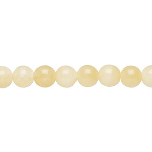 Yellow calcite 1pkg1, round bead 15.5-16 inch 6mm
