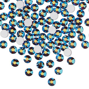 Flat back 1pkg144 vivid Siam foil back, Preciosa MAXIMA Czech crystal rhinestone, 3.8-4.0mm chaton rose round SS16