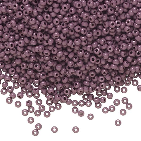 Seed bead, Preciosa Ornela Czech glass, pkg/500g, #11 rocaille, opaque dark violet, (23040). image number 0
