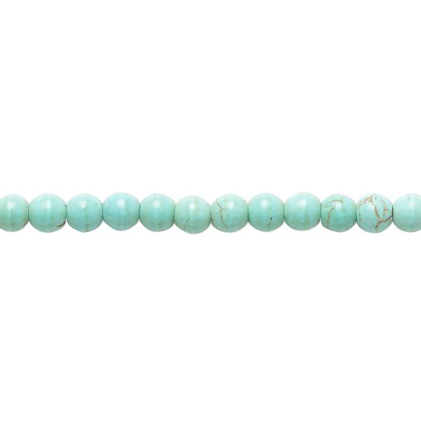 Magnesite 1pkg1, round bead 15 inch 3-5mm image number 0