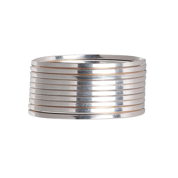 Wire, sterling silver, dead-soft, square, 16 gauge. Sold per pkg of 5 feet. image number 0