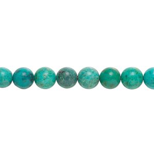 Turquoise 1pkg1, round bead 15.5-16 inch 6mm