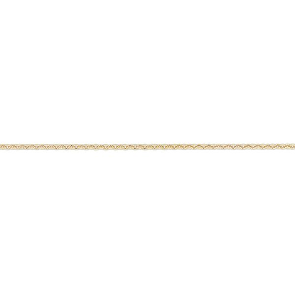 Chain, Gossamer™, 14Kt gold-filled, 1mm oval cable. Sold per pkg of 5 feet. image number 0