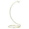 Ornament stand, brass-finished steel,  7-1/2 x 4 x 3-1/2 inches with hook. Sold per pkg of 6. image number 0