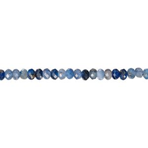 Kyanite 1pkg1, faceted rondelle bead natural 15.5-16 inch 3x2mm-3.5x2.5mm