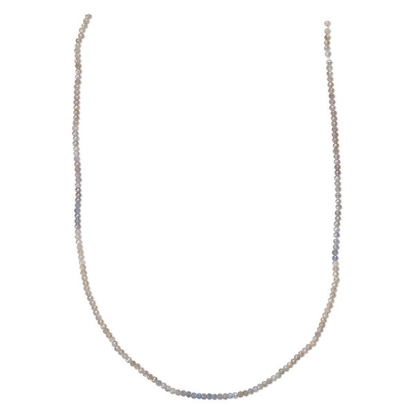 Green sapphire 1pkg1, hand-cut faceted round bead 12 inch 2mm image number 0