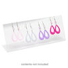 Display, earring, acrylic, clear, 10 x 4 x 2-1/2 inches. Sold individually. image number 1