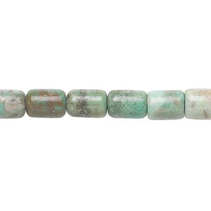 Turquoise 1pkg1, round tube bead 15.5-16 inch 7x5mm