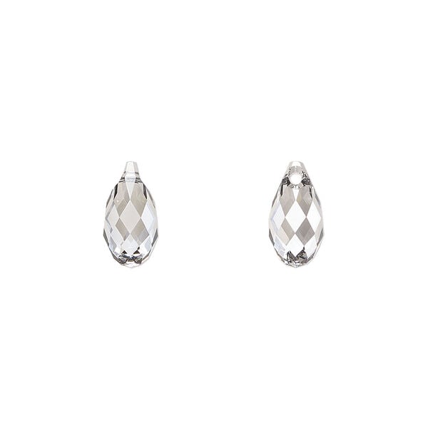 Briolette 1pkg144 crystal urban grey, Swarovski&reg;, 11x5.5mm pendant drop 6010 image number 0