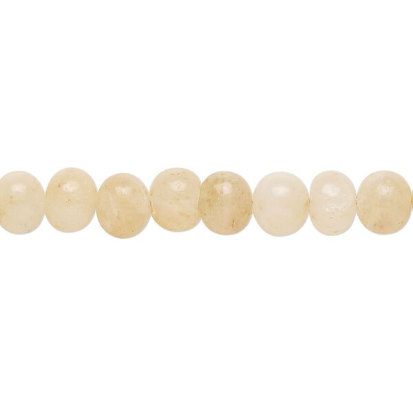 Golden "jade" 1pkg1, hand-cut rondelle bead natural 14 inch 6x5mm-7x6mm image number 0