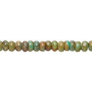 Turquoise 1pkg1, rondelle bead 15.5-16 inch 5x2mm-6x3mm