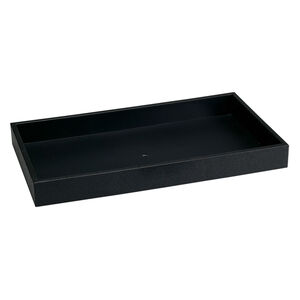 Display tray, plastic, black, 14-3/4 x 8-3/8 x 1-1/2 inches. Sold individually.